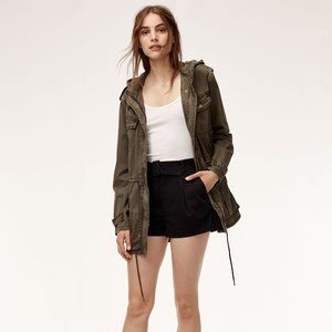 Aritzia - Talula Lived-In Utility Jacket - Dark Olive - Size M